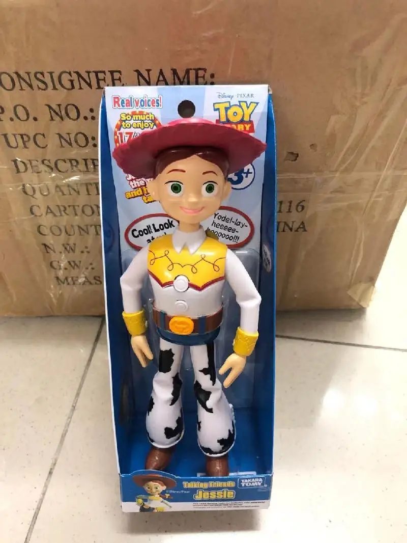 

40cm Disney Anime Pixar Toy Story Talking Woody Jessie Action Figures Cloth Body Model Doll Toys Children Gifts Baby Toys
