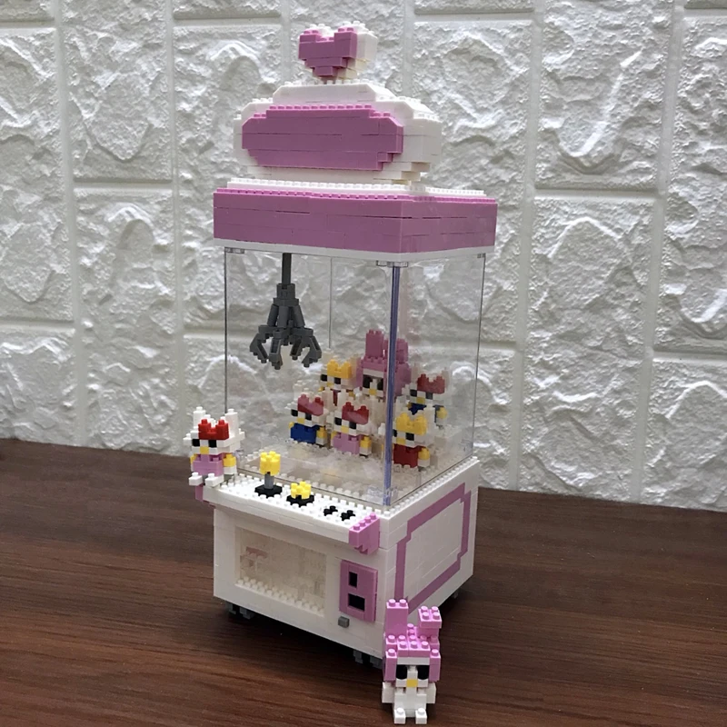 ZRK 7809 розовый зажим кукла машина кран автомат мультфильм 3D модель DIY Алмазная мини
