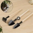 Горшечные Лопата для ухода за цветами лопата, грабли инструмент растения семена цветов разбрасыватель удобрений с металлическим наконечником с фактурой лопата с деревянной ручкой грабли Лопата Набор садовых инструментов