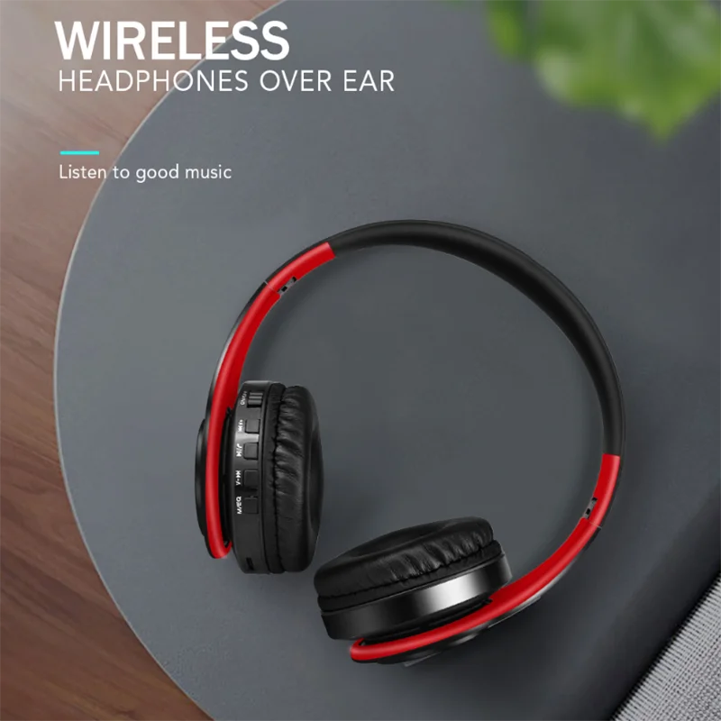 Портативные беспроводные наушники Bluetooth стерео Складная гарнитура регулируемая