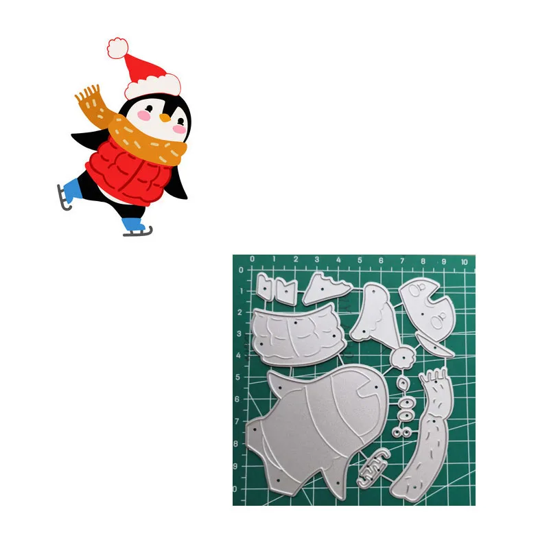 Металлические тисненые и режущие штампы в виде пингвина для изготовления