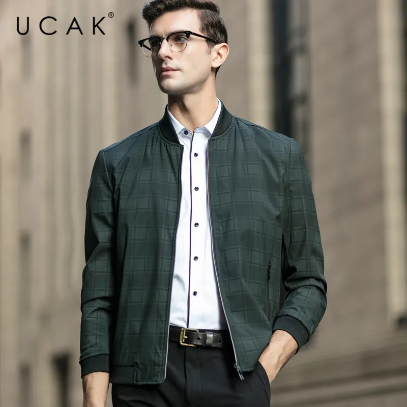 

UCAK Brand Men Clothes Jackets Casual Zipper Chaquetas Hombre 2021 Spring New Arrival Blouson Homme Mens Clothing Coats U8172