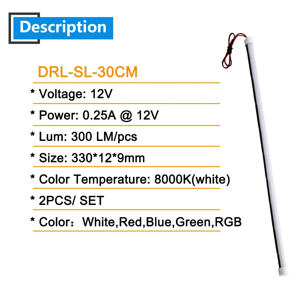 4X 30 см светодиодный потолочный светильник динамический стример Универсальный