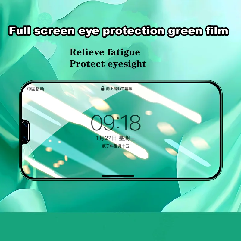 

Green Light Real Eye Protection Tempered Glass For Redmi K20 20Pro 30 30Pro 30S 40 40Pro For Blackshark4 4Pro Screen Protecto