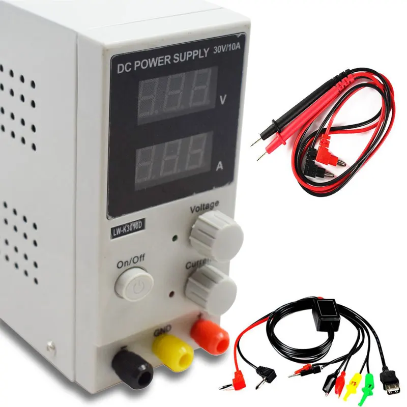 Eruntop LW-K3010D 30V 10A коммутации Регулируемый DC Питание SMPS одноканальный блок питания 30В 5A переменной Вход 110V или 220V