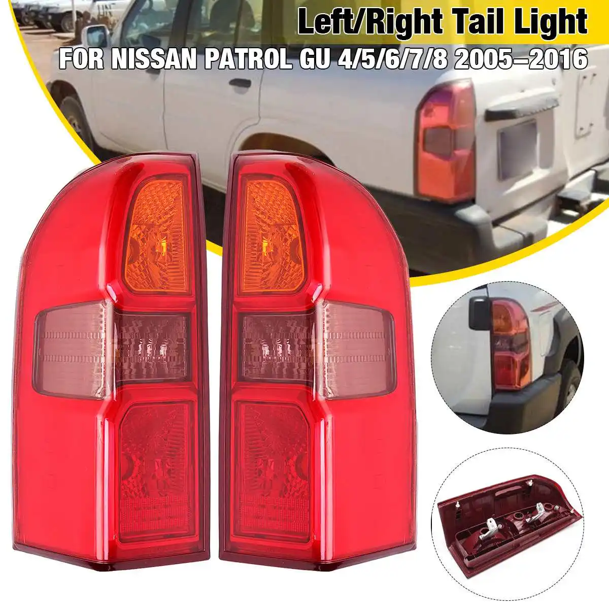 

Rear Left/Right Tail Light Brake Lamp For Nissan Patrol GU 4/5/6/7/8 2005-2016 Tail Light Assembly