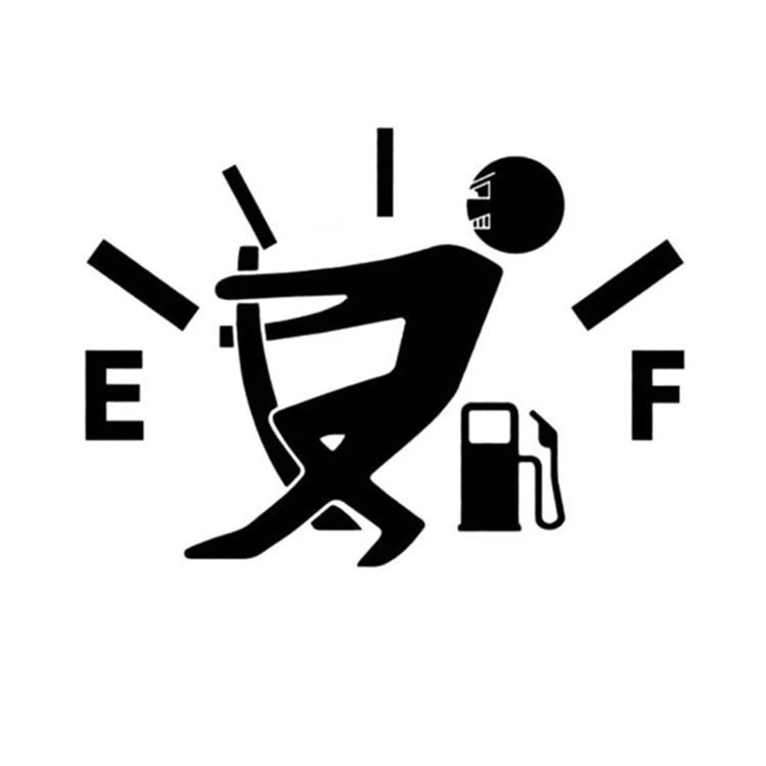 

2PCS/Lot Funny Car Sticker Pull Fuel Tank Pointer Gas Consumption Decals Fuel Gage Empty Stickers Decoration for Fuel Tank Cap
