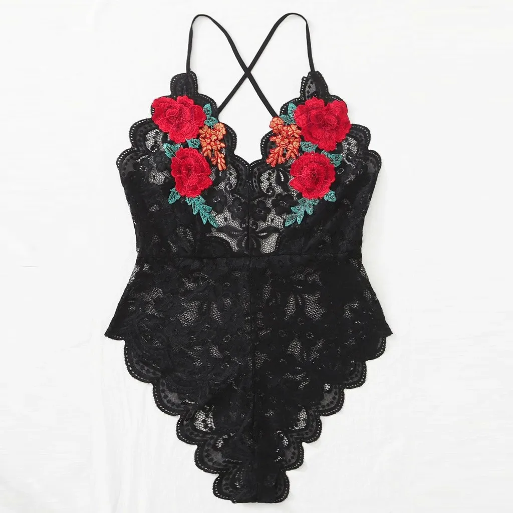 2020 новая Пижама Кружевное боди прозрачное Женское горячие сексуальные
