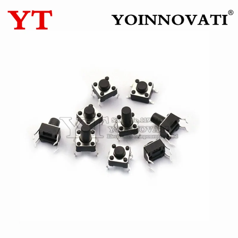 Тактильный мини кнопочный переключатель DIP микро 4 6X6X6 6x6x7 6x6x8 6x6x9 6x6x10 50 шт. 6*6x4 3