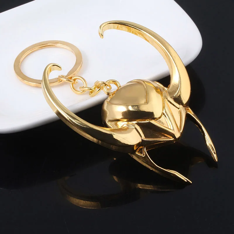Мстители Endgame Evil Loki шлем золотой брелок Loki Scepter Thor's Hammer Stormbreaker топор ключ цепи вентиляторы ювелирные изделия