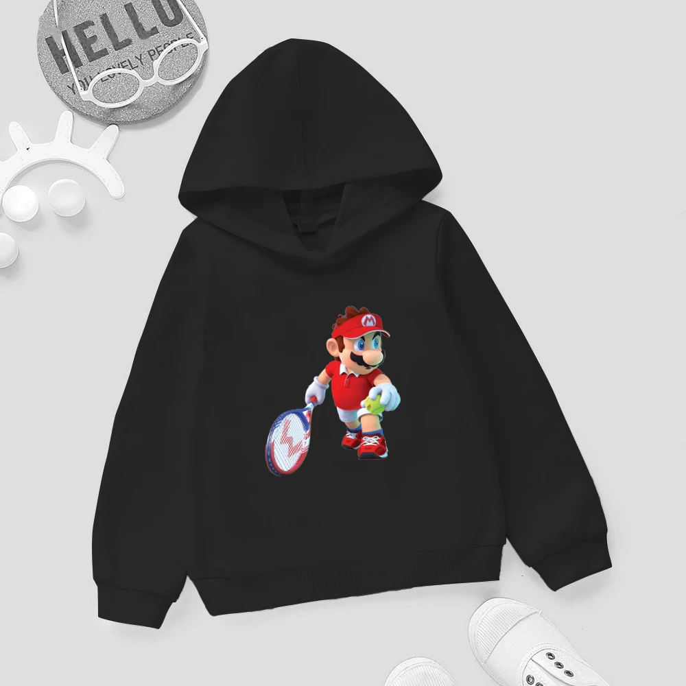 

Kids Clothes Super Mario Cartoon Printed Cotton Sweatshirt Fashion Good Quality Blouse 4 to 14 Years Old Girls/Boys Hoodies