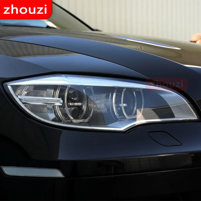 Для автомобильных фар BMW X6 M E71 2008-2014 ТИНТ черного цвета фотоблестящая прозрачная