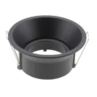 Горячая Распродажа заводской круглый встраиваемый MR16 GU10 светильник белыйчерный Регулируемый светодиодный точечный потолочный светильник рамка светодиодные потолочные светильники