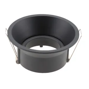 Горячая Распродажа заводской круглый встраиваемый MR16 GU10 светильник белыйчерный Регулируемый светодиодный точечный потолочный светильник рамка светодиодные потолочные светильники