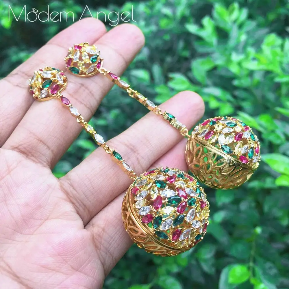 ModemAngel разноцветные цветочные модные серьги с кубическим цирконием класса ААА