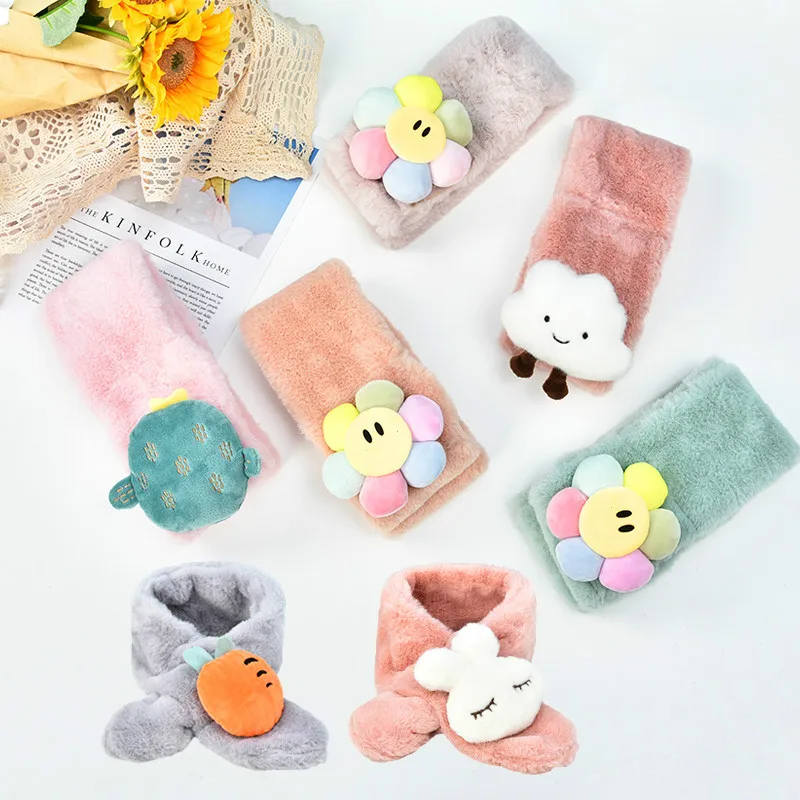 Осень зима для детей Детский жилет из искусственного меха фрукты кролик на