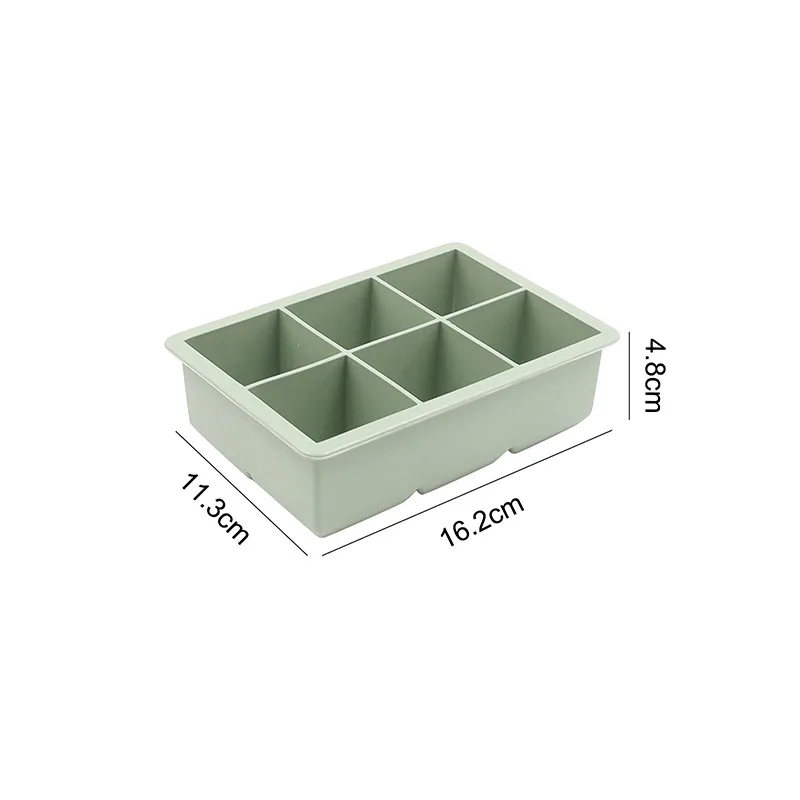 

3Color Big Grid Silicone Ice Cube Mold Ice Cube Maker Flexible Silicone Ice Cube Tray with Lid Kitchen Gadgets and Accessories