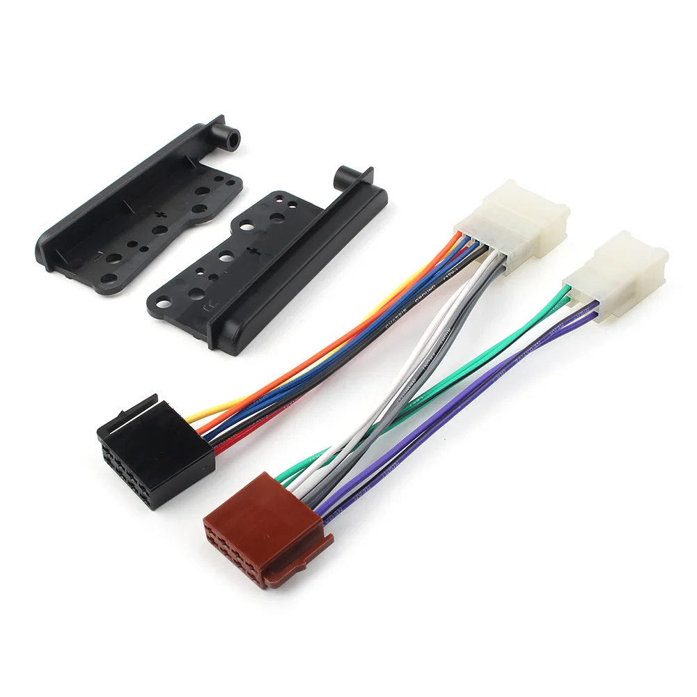 Автомобильная стереосистема 2 шт. Комплект двойной Din для приборной панели и жгут