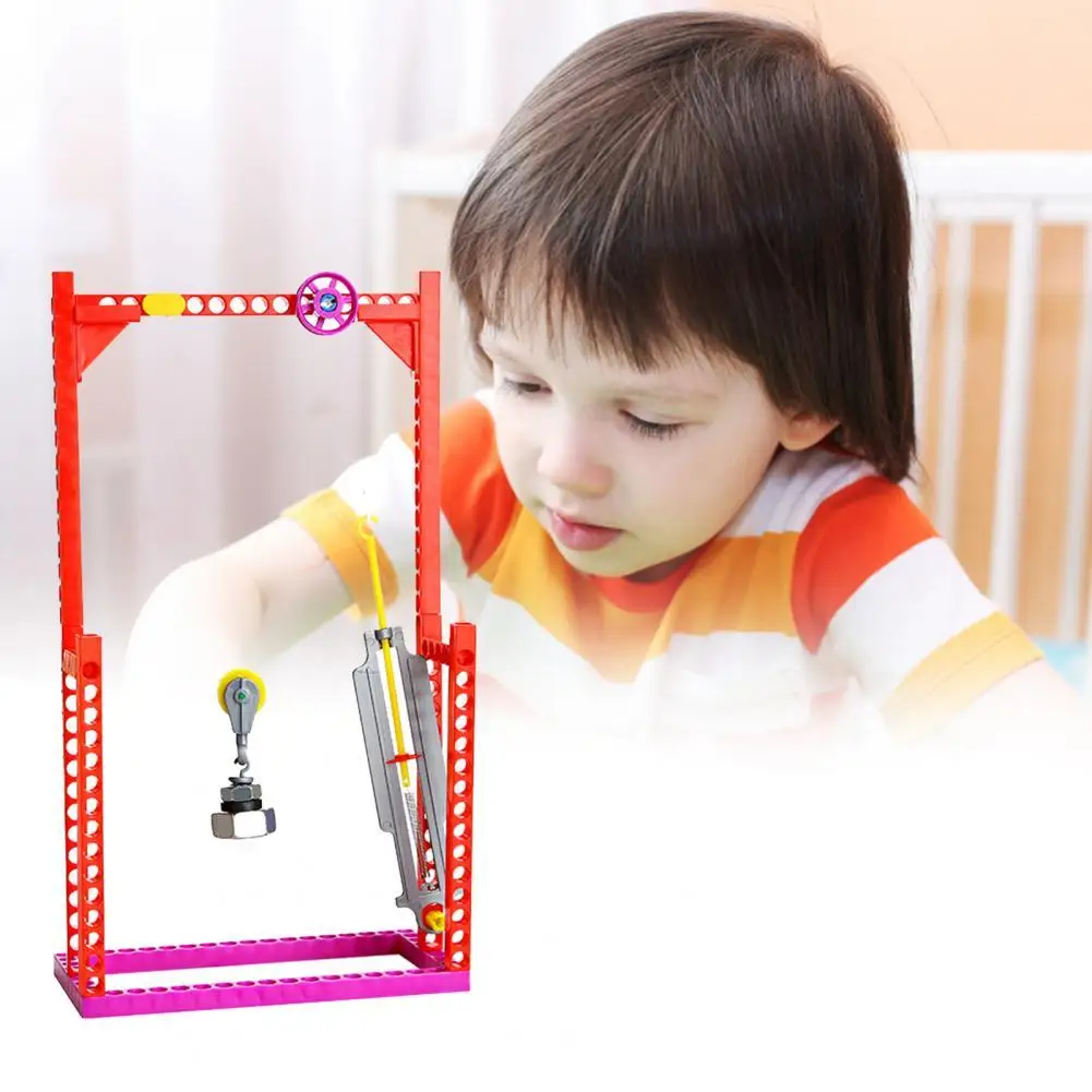 

Ролик DIY динамометр модель обучающая наука принцип Пластик физической Эксперименты игрушка комплект материалов для детей