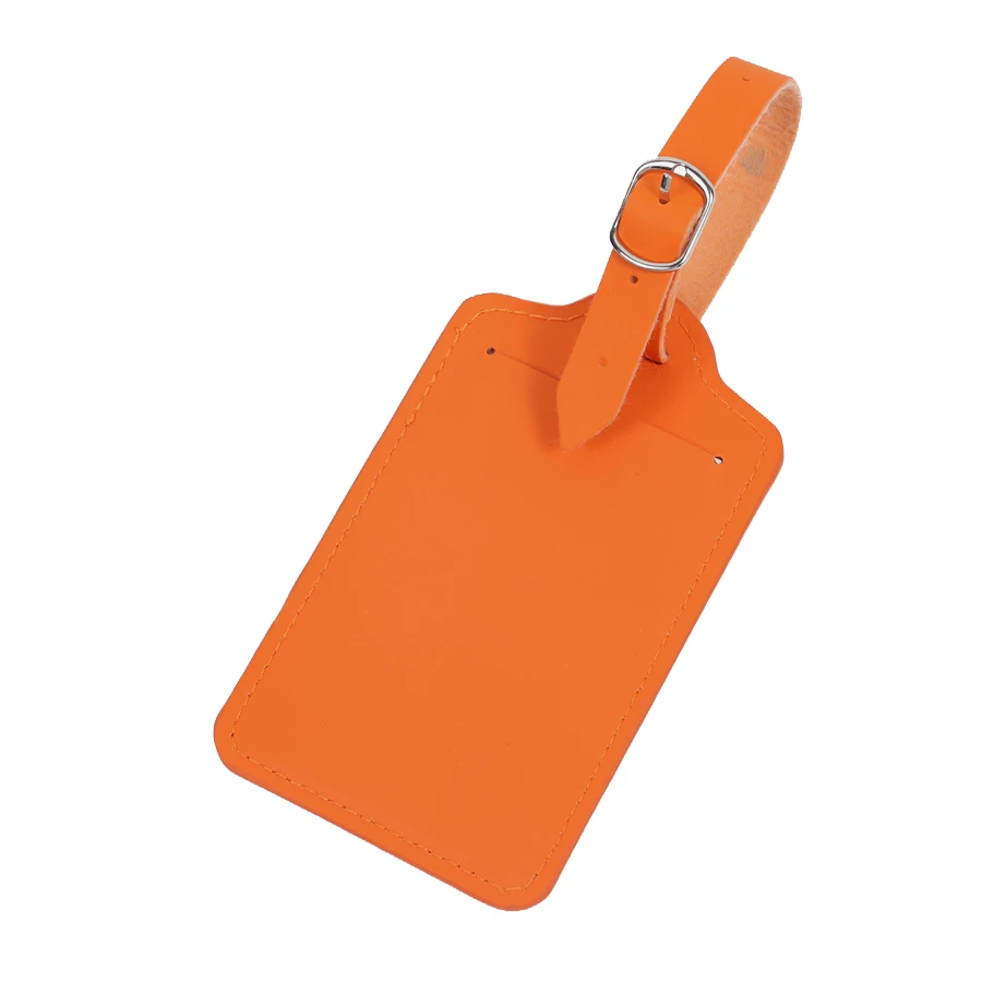 Orange Распродажа, чемодан, кожаная багажная бирка, сумка, подвеска, сумка, аксессуары для путешествий, имя, ID адрес, свадебное VIP приглашение, этикетка LT28B - Цвет: Orange