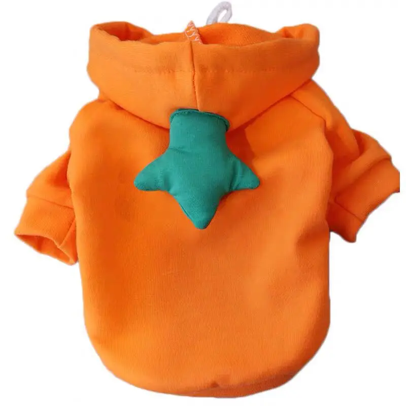 Теплые толстовки с капюшоном для собак Толстовка домашних животных котенок