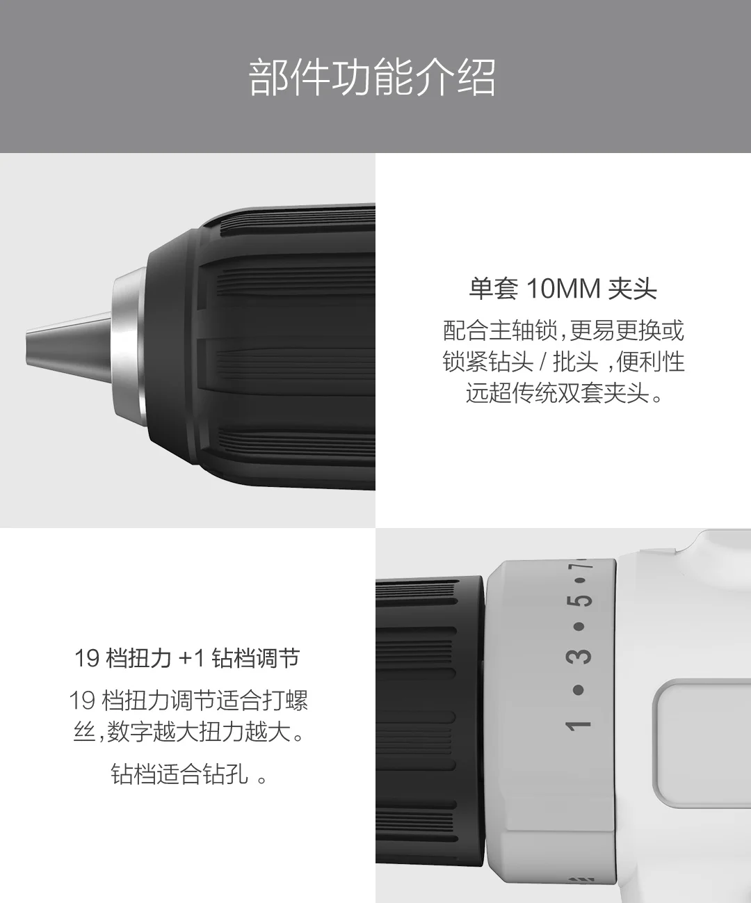 Xiaomi Mijia Youpin 12 В литиевая батарея Зарядка дрель белый многоцелевой станок 25 нм высокий крутящий момент портативный магнитный