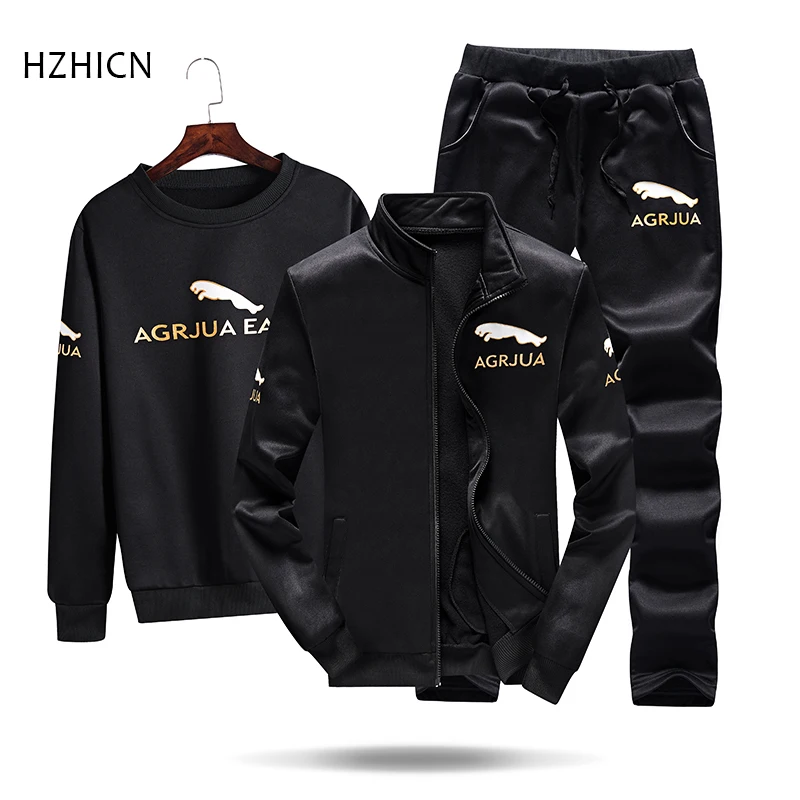 

Мужской флисовый спортивный костюм, осенняя куртка + брюки + свитер, повседневный мужской костюм, спортивная одежда для фитнеса