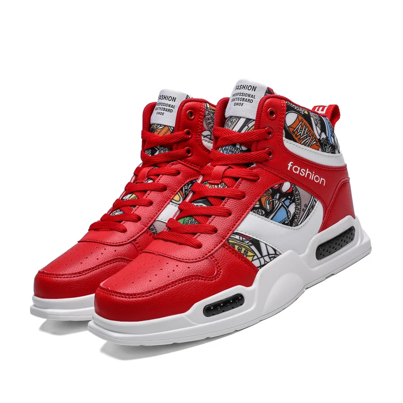 Мужская Баскетбольная обувь мужские высокие спортивные кроссовки с воздушной