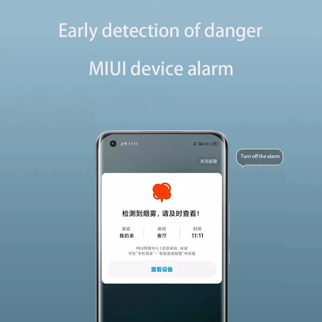 Датчик дыма Xiaomi сигнализация с дистанционным управлением и Bluetooth | Электроника