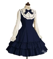 maid cosplay costume anime simple fashion fold design anime womens clothing medieval cos clothing college maid costume