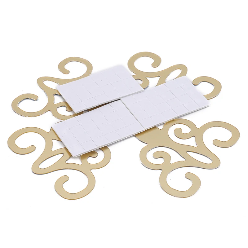 10 шт. 7*7 см на площади Тяньаньмэнь клейкие плитки 3d зеркальные настенные наклейки