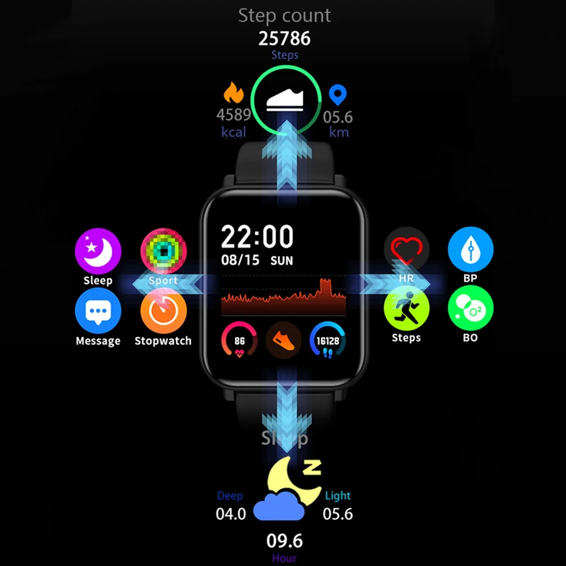 Умные часы IWO 10 R7 для Apple Android IOS Pk GTS P8 мужские и женские умные с измерением пульса