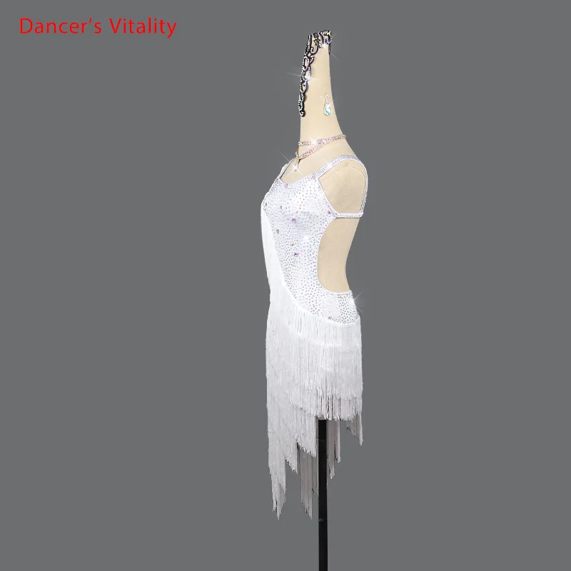 Женский костюм для латиноамериканских танцев сексуальное платье взрослых