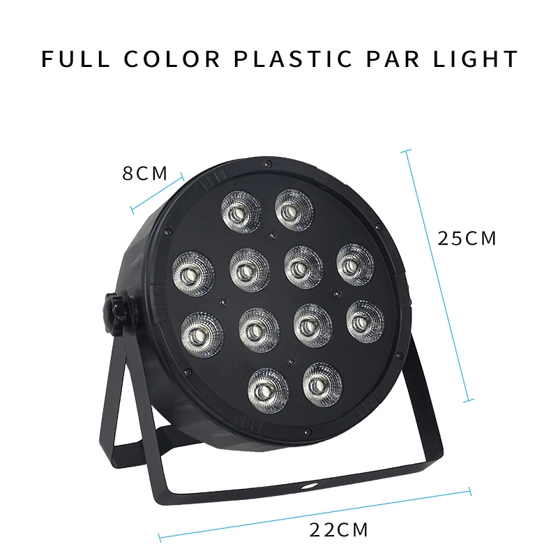 2pcs/lots 12x12W led Par lights RGBW 4in1 12*12w ABS material flat par dmx512 disco professional stage dj equipment | Освещение