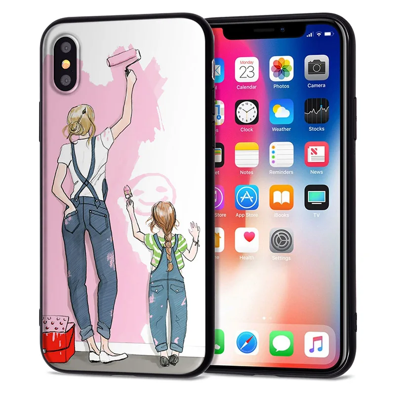 13 Чехол для iPhone 11 Pro, чехол для iPhone 5, 5S, 6, 6 S, 7, 8 Plus, X, XS, Max, Mom Love Baby, чехол для iPhone 7, мягкий чехол из ТПУ для iPhone XR, чехол - Цвет: 13