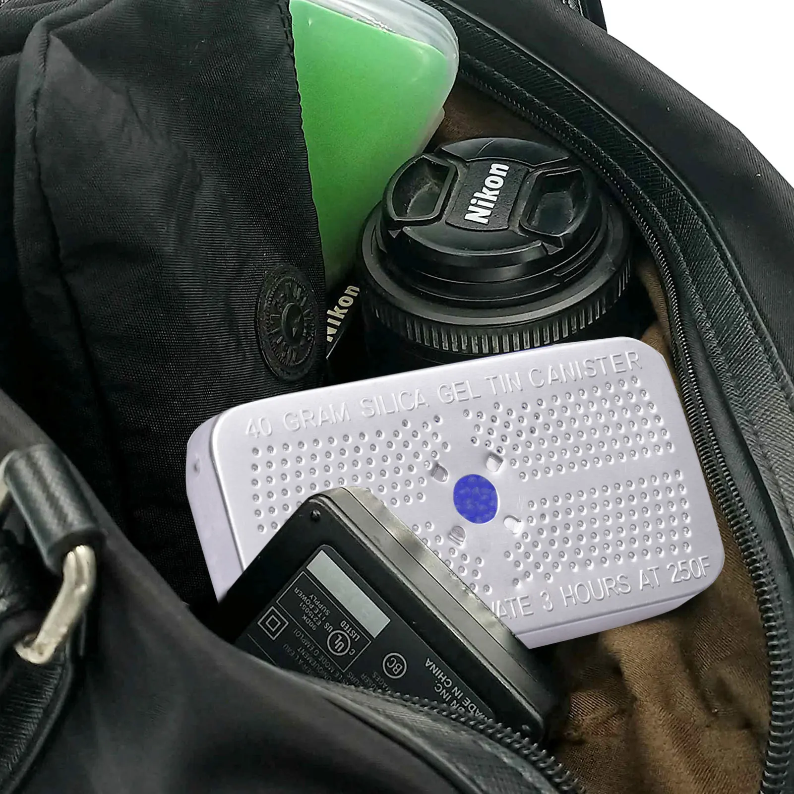 

Автомобильная алюминиевая коробка, осушитель, многоразовая сушилка, влагостойкая коробка для осушения, меняющая цвет, силикагелевые бусины