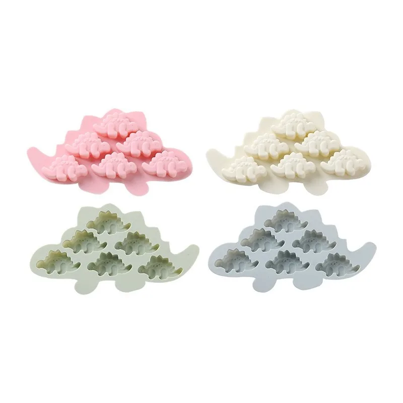 Горячая продажа неправильный динозавр шесть частей шоколадная формочка для