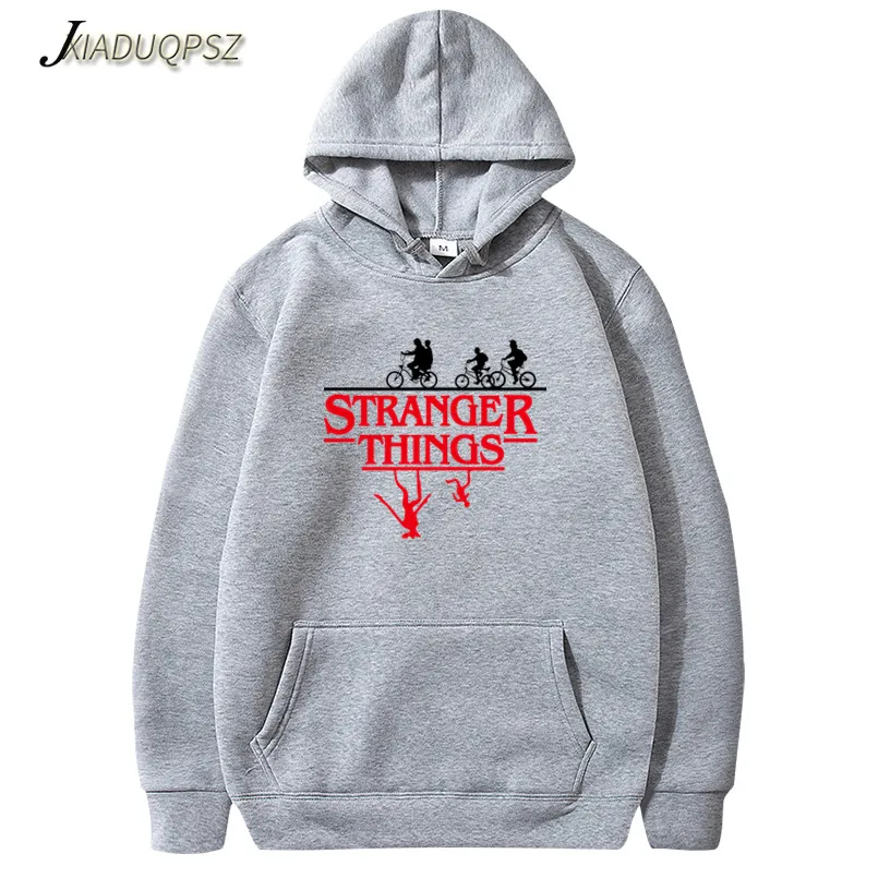 2019 модные лица странные вещи с капюшоном Мужские толстовки и свитшоты