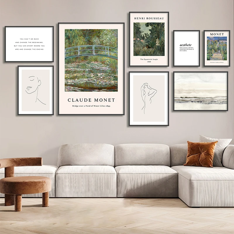 Картина на холсте масляный пейзаж настенный постер с природой украшение для