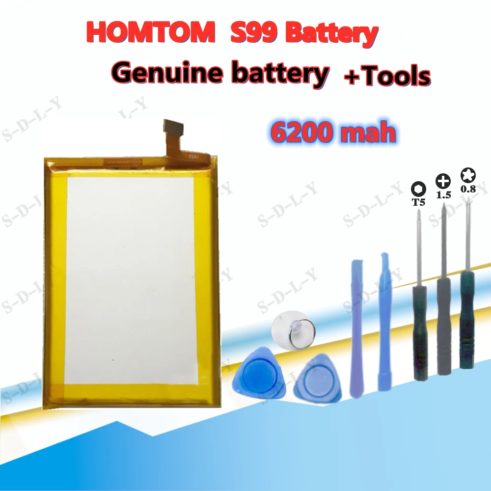 

100% New Original homtom S99 Battery 6200 mAh for HOMTOM S99 Smart Phone