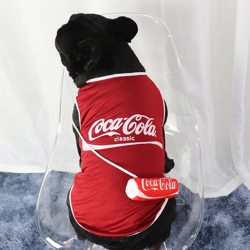 Дышащая тонкая сетчатая жилетка для собак и кошек брендовая одежда баскетбола cola