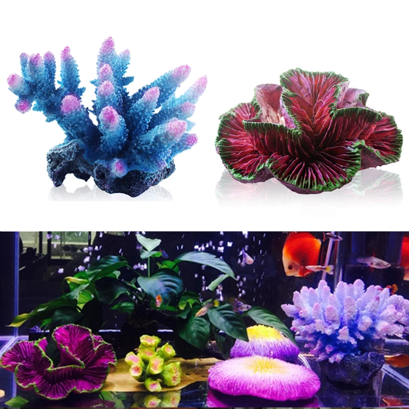 Красивый искусственный аквариум кораллового цвета украшение для аквариума рифа
