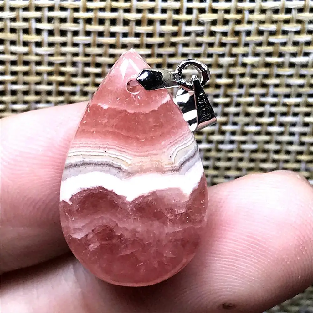 Подвеска из натурального красного родохрозита ювелирные изделия для женщин