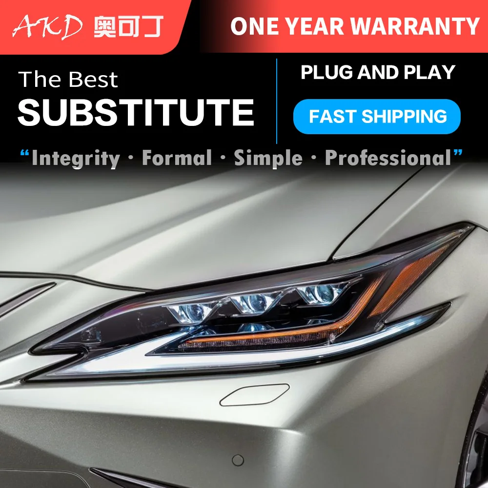 

CG Car Styling Head Lamp For Lexus ES Es200 ES260 ES300h Headlights LED Headlight DRL Signal Dual Projector Auto Replacement