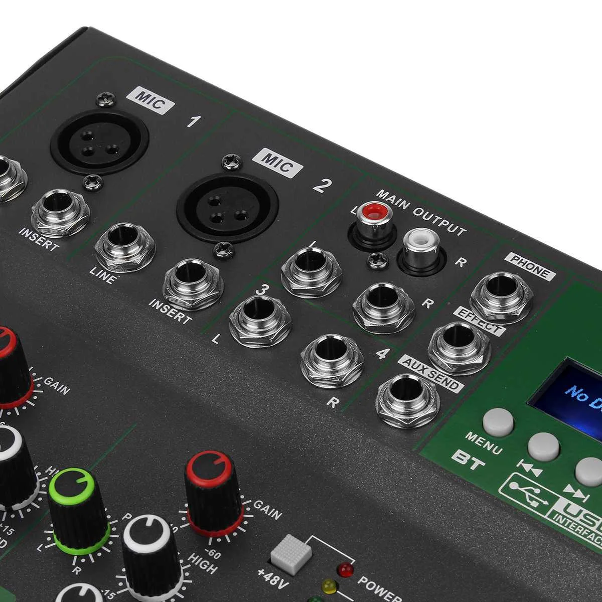 Портативный аудио микшер с Bluetooth USB DJ звуковая микшерная консоль MP3 Разъем 4 канала