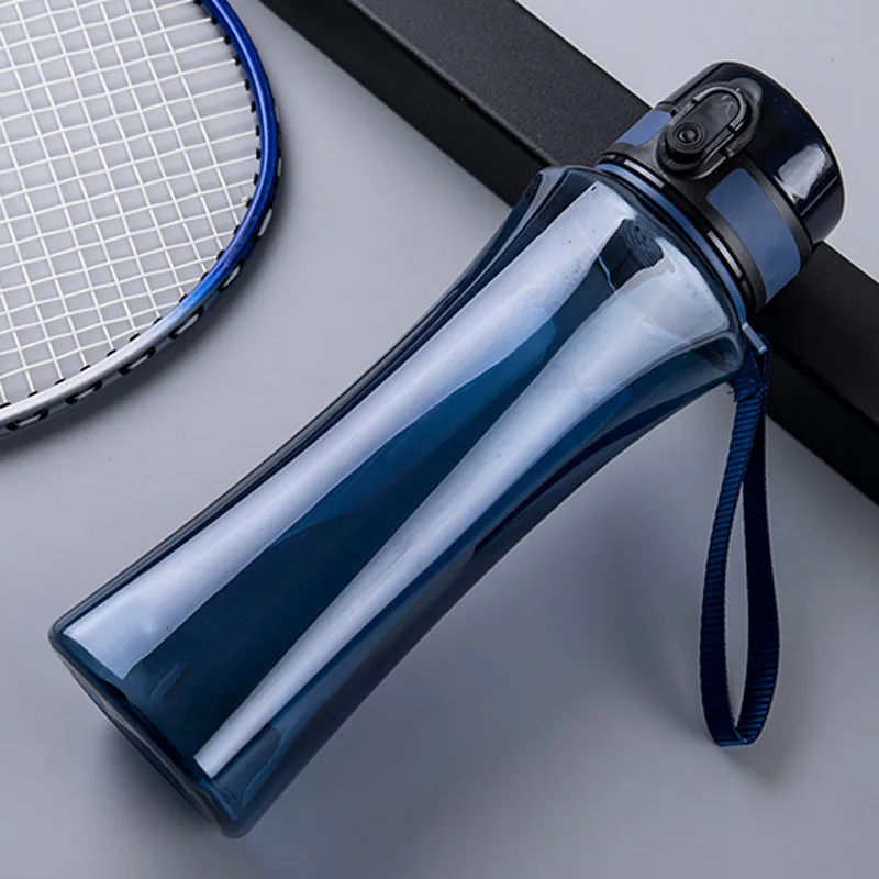 Модная Спортивная бутылка для воды безопасная пластиковая фитнеса спортзала