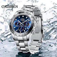 cadisen 2021new luxury brand mens mechanical watch 100m waterproof luminous sapphire mirror stainless steel case sports fashion