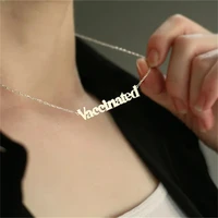 mini world new customized fashion stainless steel name necklace personalized letter gold choker necklace pendant nameplate gift