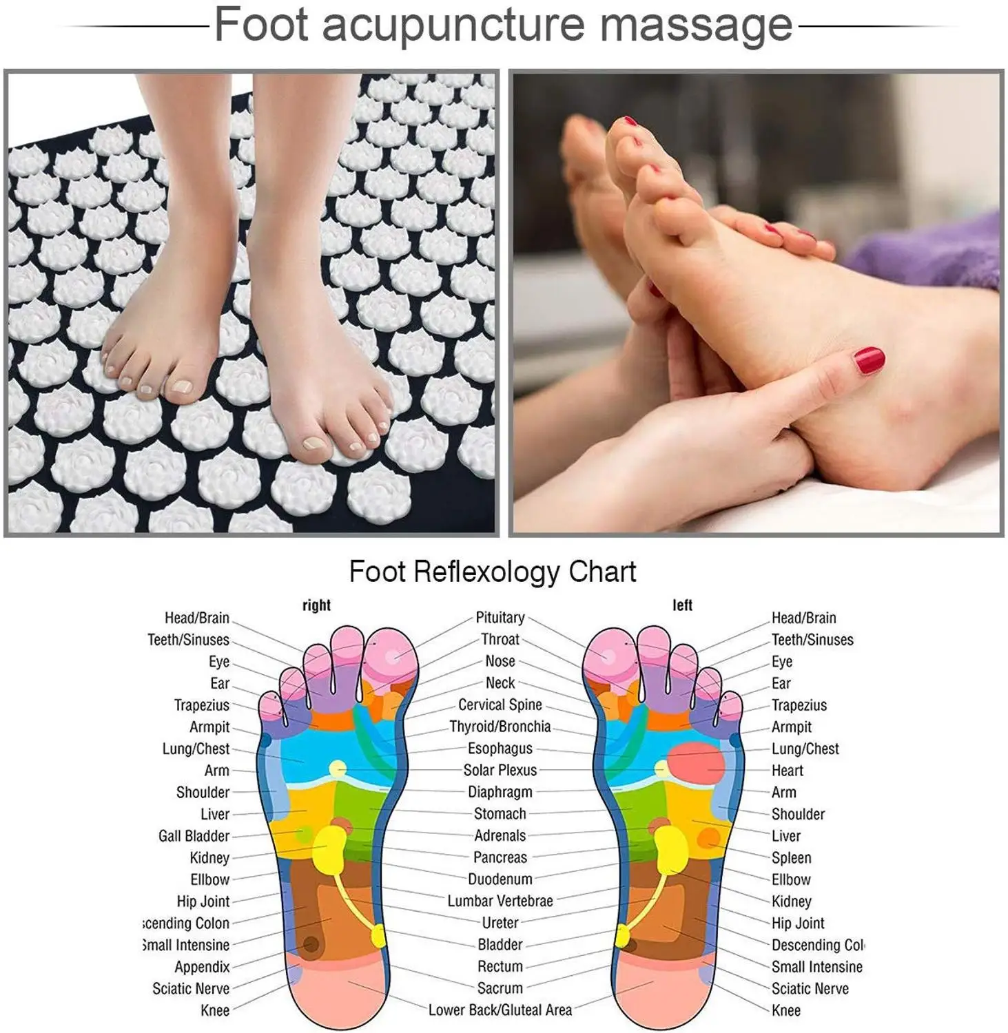 Прямая поставка массажный коврик Lotus для акупунктуры с подушкой 12 цветов фитнеса