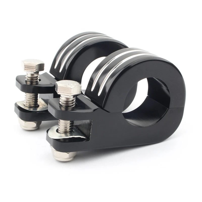 

Motorcycle 32MM 1-1/4 inch 1.25 inch Engine Crash Bar Guard Highway Foot Peg Clamps Mounts Black